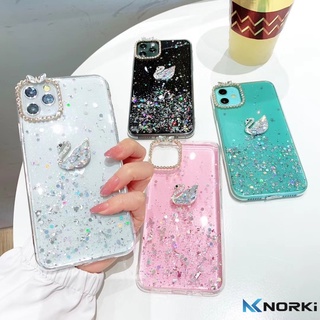 เคสโทรศัพท์มือถือลายหงส์ 3D สําหรับ Huawei Nova 2 2i 2Lite 2Plus 2S Nova 3 3i 3e Nova 4 4e Glitter