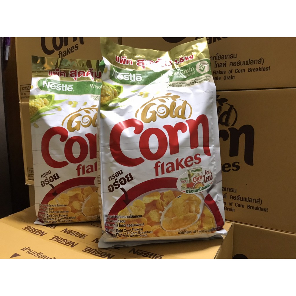 คอนเฟลก เนสเล่  Nestle Cornfakes ขนาด 1400 กรัม (ยกลังบรรจุ 6 ถุง)