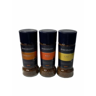 DAVIDOFF ดาวีด็อฟ คอฟฟี่ กาแฟดำบดสำเร็จ สินค้านำเข้าจากเยอรมัน กดเลือกสูตร 1SETCOMBO/ จำนวน 3 ขวด/ขนาด 100g ราคาพิเศษ