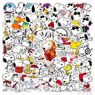 ❉ Snoopy - Series C PEANUTS Cartoon สติ๊กเกอร์ ❉ 50Pcs/Set DIY Fashion Luggage Laptop Skateboard Decals Doodle สติ๊กเกอร์