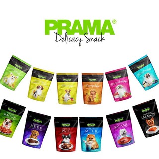 prama พาม่า ขนมสุนัข กลิ่นผลไม้ 50g - 70g*3ซอง