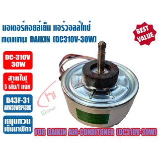 มอเตอร์คอยล์เย็น แอร์วอลล์ไทป์ ทดแทน ไดกิ้น (DAIKIN) รุ่น BR-D43F-31 (BRARW30W8P43DK) (สีขาว) (DC-30W)