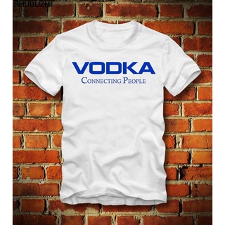 [100% Cotton] เสื้อยืดลําลอง แขนสั้น พิมพ์ลาย Boardrippaz Vodka Connecting People Wodka Fun Russland Russia Putin Cccp ส