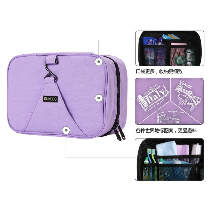 กระเป๋าใส่ของอเนกประสงค์แบบพับได้ Waterproof Foldable Toiletry and Travel Check Bag