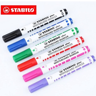 [กล่อง] STABILO Whiteboard ปากกาไวท์บอร์ด หัวกลม กลิ่นไม่ฉุน ลบออกง่าย