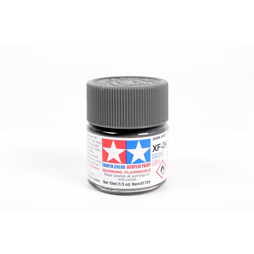 Tamiya ACRYLIC MINI 81724 XF-24 สีเทาเข้ม