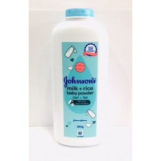 Johnson’s Milk + Rice Baby Powder 380 g. / แป้งเด็ก จอห์นสัน มิลค์ + ไรซ์ เบบี้ พาวเดอร์ 380 กรัม.