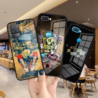 VANZ เคส OPPO A74 A54 A94 A15 A15S A92 A52 A72 A31 A53 A33 A12 A12e A3s A5s A7 A8 A11K A5 AX5 AX5s AX7 F17 F19 Reno 5F Pro Realme C1 2018 2020 4G 5G เคสโทรศัพท์ เคสซิลิโคน กันกระแทก ฝาปิด นิ่ม Matte Black TPU Camera Protection การ์ตูน