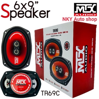 ลำโพง 3ทาง 6x9 แกนร่วม3ทาง MTX รุ่นTR69Cกำลังขับ320 วัตต์สำหรับติดรถยนต์