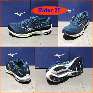 Mizuno Wave Rider 25 รองเท้าวิ่งออกกำลังกาย ยอดนิยม สีสวย นุ่มใส่สบายเท้า เบา น่าใช้ J1GC210302