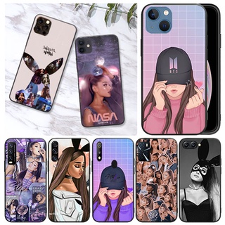 เคสโทรศัพท์มือถือแบบนิ่ม ลาย Ariana Grande สีดํา สําหรับ Huawei Y6P Y8P Y5P Y7A Y9A Y7 Prime 2019