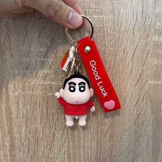 พวงกุญแจ ยาง Shinchan ชินจัง ท่ายืน มีช้างน้อย 2นิ้ว Chinjung Crayon Shinchan เครยอนชินจัง ชินจังจอมแก่น