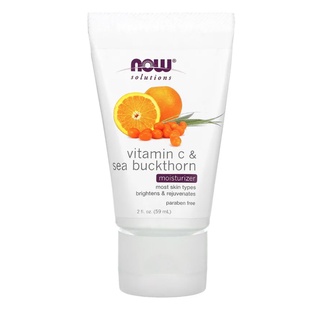 Now Foods, Solutions, Moisturizer, Vitamin C &amp; Sea Buckthorn, 2 fl oz (59 ml)