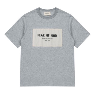 เสื้อยืดคอกลมเสื้อยืดแขนสั้น พิมพ์ลาย BTS fear of god แฟชั่นคู่รัก สไตล์สตรีท สําหรับผู้ชายS-4XL