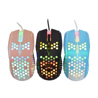 Oker เกมมิ่งเมาส์ไฟเรืองแสง E-SPORTS GAMING MOUSE 7D GM-56