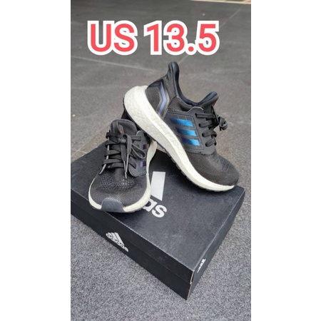 รองเท้าเด็ก adidas used  พร้อมกล่องคู่ดำUS13.5