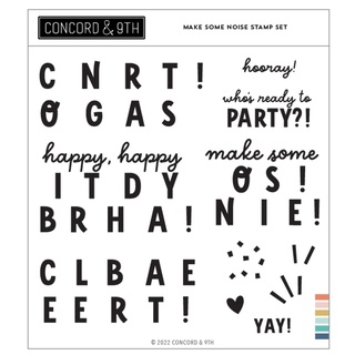 Make Some Noise Concord &amp; 9th Clear Stamps 6"X6"