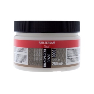 Amsterdam Transparent gesso 3000 เจสโซ่ใส รองพื้นผ้าใบใส 250 ml