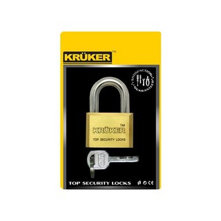 KRUKER Brass Padlock กุญแจทองเหลืองแท้ 50 มม.