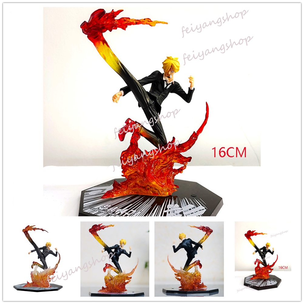 One Piece Action Figure ตุ๊กตาอะนิเมะตกแต่งของเล่น PVC Luffy Zoro Sauron Sanji Ace Usopp Phoenix ของขวัญวันเกิด - รูปที่ 6