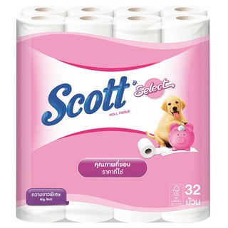 ราคาพิเศษ!! สก็อต ซีเล็ค กระดาษทิชชู่ บิ๊กโรล 32 ม้วน SCOTT Tissue Select 32 rolls Big roll