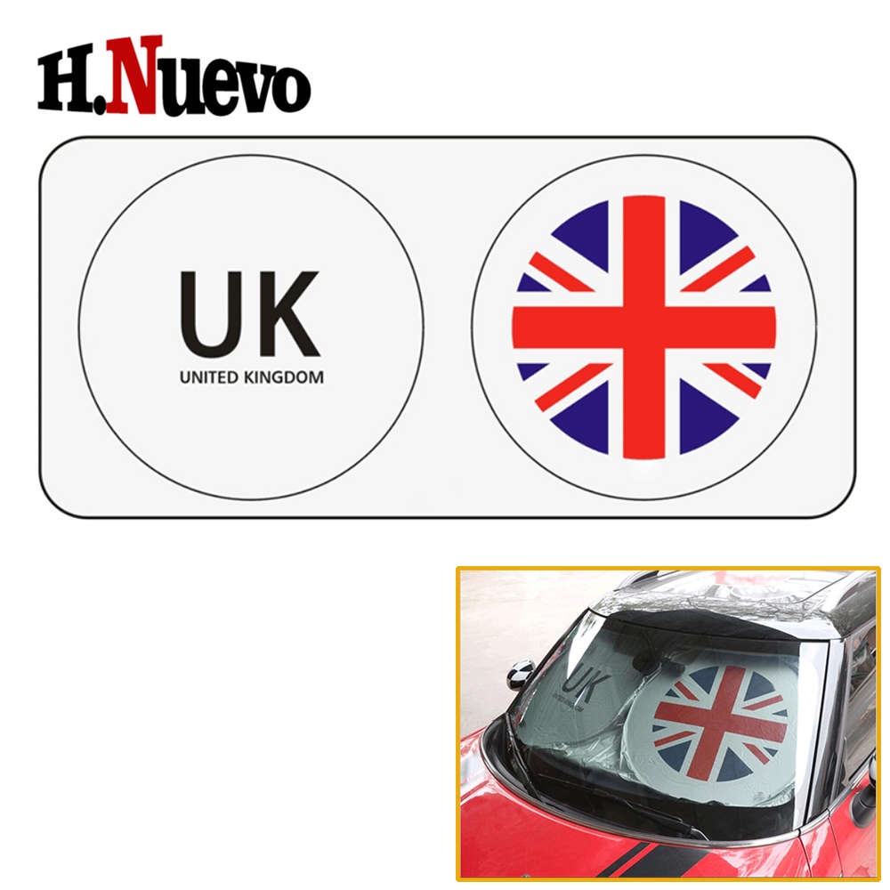 ม่านบังแดด กระจกหน้ารถยนต์ บังแดด บังแดด UV บล็อกโลโก้ ขนาดเล็ก สําหรับ MINI Cooper