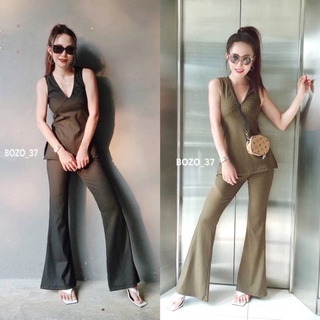 Set top + flare pant Setป้ายBozo37