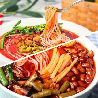 บะหมี่หลัวซือเฟิ่น十里螺香螺蛳粉 ต้นตำรับกวางชี ชุดปรุงก๋วยเตี๋ยว พร้อมเครื่องปรุงในซอง（螺蛳粉）ซองแดง 300กรัม