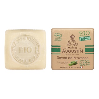 Maitre Augustin Provence Soap Aloe vera สบู่ออแกนิค โปรวองซ์ โซบ อโลเวรา กลิ่นว่านหางจระเข้ (100 g)