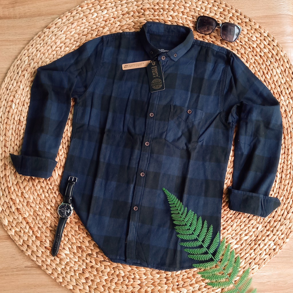 เสื้อเชิ้ตแขนยาวผ้าสักหลาด Brill Eighty Eighty