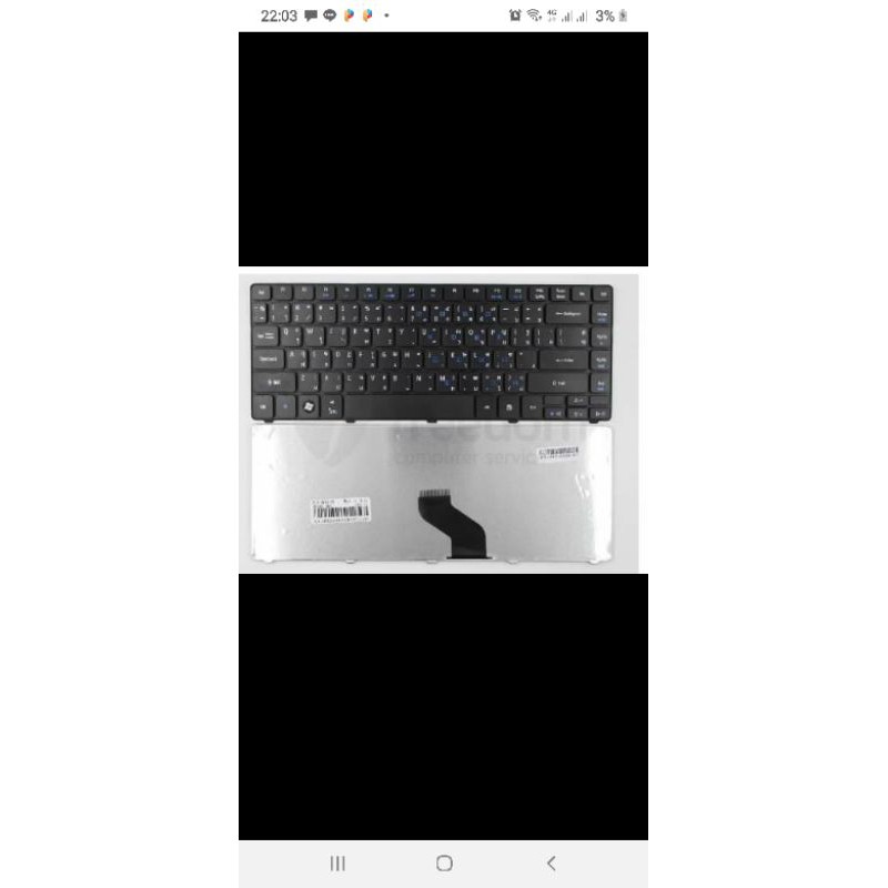 Keyboard Notebook Acer Aspire 4735/4750G/4750Z/4752/4560/4740G