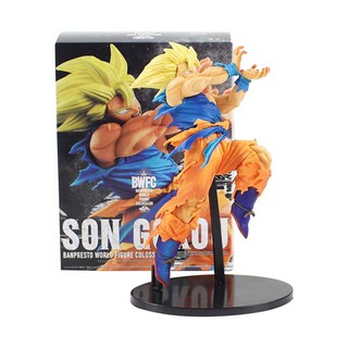 โมเดลฟิกเกอร์ Pvc อนิเมะ Dragon Ball Z Bwfc Super Saiyan Son Gokou ขนาด 20 ซม. ของเล่นสะสม สําหรับเด็ก