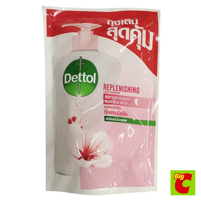 เดทตอล liquid hand soapสบู่เหลวล้างมือสูตรรีเพลนนิชชิ่ง แบบถุงเติม 200มล.Dettol Replenishingformula, refillbag, 200