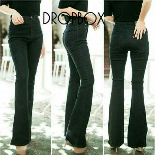 Black Jeans ขาม้า เก็บทรง