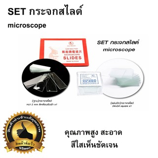 SET กระจกสไลด์ microscope (กระจกสไลด์กล้องจุลทรรศน์)