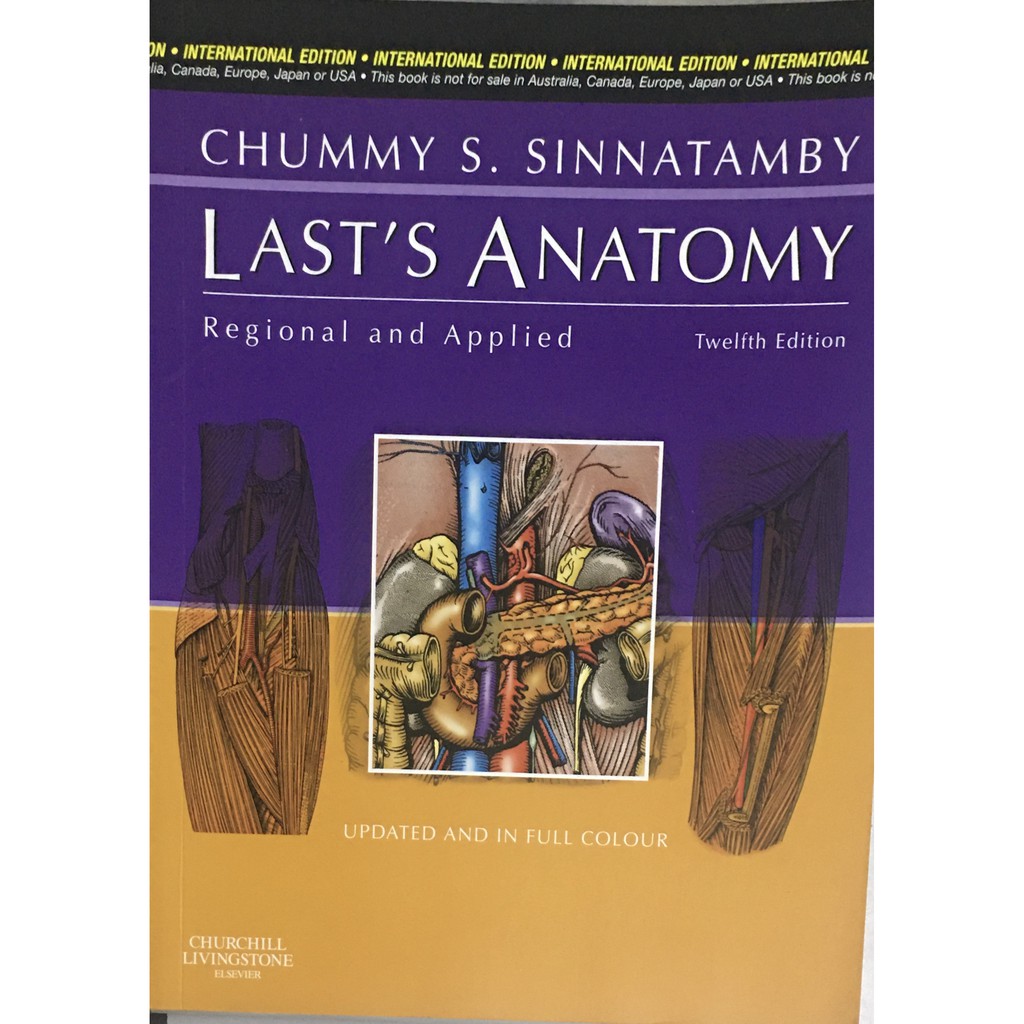 กายวิภาคศาสตร์แห่งสุดท้ายและประยุกต์ฉบับสากลฉบับ 12 (ปกอ่อน) CHURCHILL LIVING Elsevier