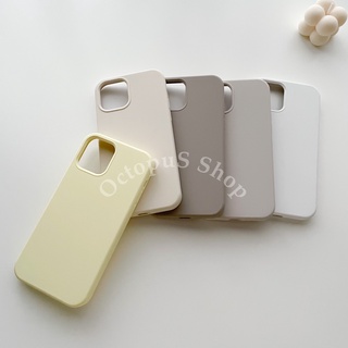 (สำหรับ 11-13 pro max) เคสซิลิโคน สีล้วน ไม่มีโลโก้ เคสกำมะหยี่ สีพื้น ลบรอยปากกาได้ ***พร้อมส่ง***