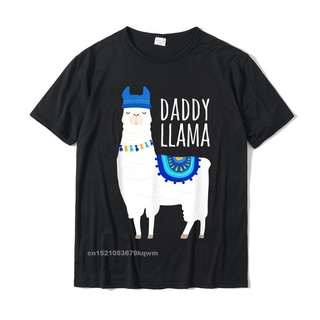 เสื้อยืดวินเทจเสื้อยืดผ้าฝ้าย พิมพ์ลาย Daddy Llama เรียบง่าย เหมาะกับของขวัญ สไตล์เรียบง่าย สําหรับผู้ชายS-5XL