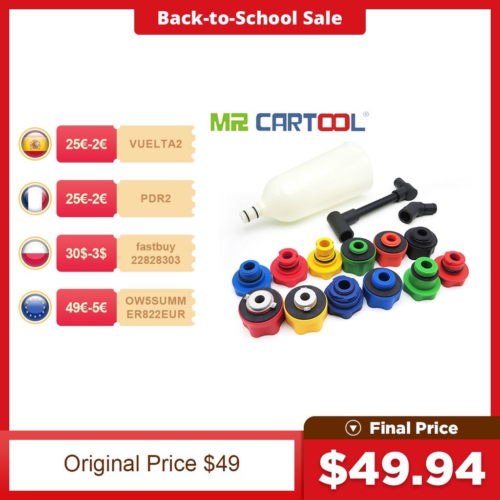 15pcs Car Topping Up Engine Oil Funnel Set Spillproof Filter Fits For Audi EA888 BMW BENZ VW Land Ro