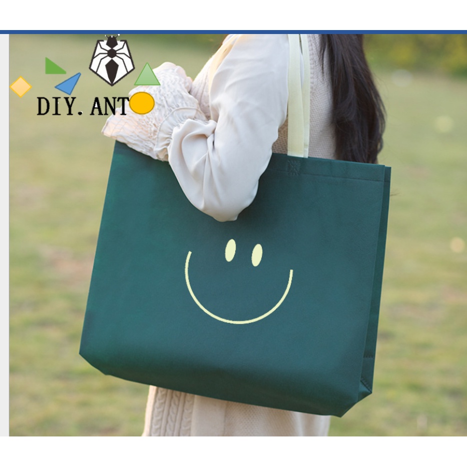 DIY ถุงผ้า ถุงผ้าสปันบอนด์ ใส่ของอเนกประสงค์ ขนาดใหญ่