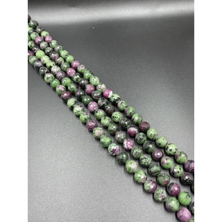 Natural ruby zoisite 12-16MM ซอยไซต์ทับทิมธรรมชาติ 12-16MM