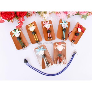 Wedding Gifts Mask lanyard With PU. สายคล้องหน้ากากแพคเกจ หนัง PU