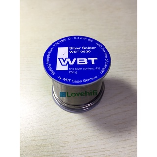 ตะกั่วเงิน WBT Silver solder 4% 0820 แท้