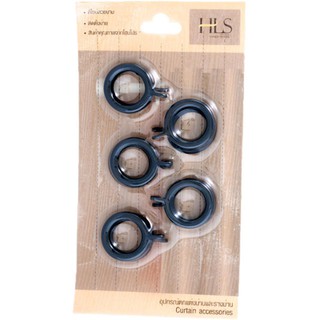 Curtain rail accessories CURTAIN RING STEEL 30MM BK HLS Curtains, blinds Home &amp; Furniture อุปกรณ์รางม่าน ห่วงคล้องรางเหล