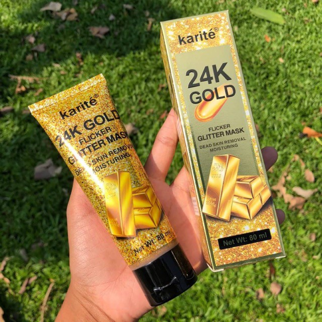 KARITE 24K GOLD FLICKER GLITTER MASK 80 ml Shopee Thailand