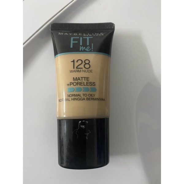 รองพื้น maybelline Fit me เบอร์128 ขาวเหลือง ยังเหลือเยอะ ส่งต่อ 30฿ หลอดเล็ก