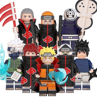 พร้อมส่ง ของเล่นตัวต่อฟิกเกอร์ นารูโตะ Hoshigaki Kisame Yahiko ขนาดเล็ก