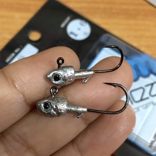 เบ็ดจิ๊กทรงหัวปลา(จิ๋ว) เบ็ด Mustad 2x มีให้เลือกหลายขนาด