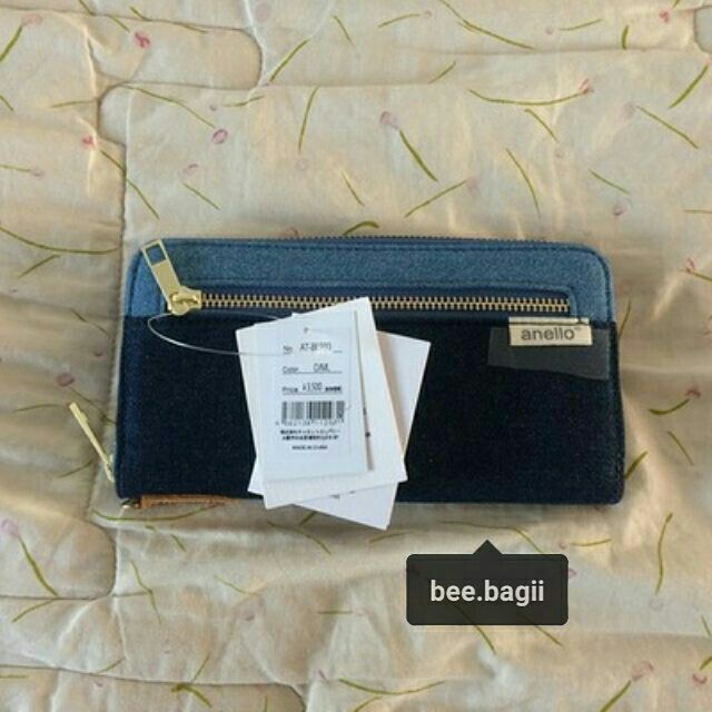พร้อมส่งทุกสี กระเป๋าสตางค์ Anello long wallet ของแท้