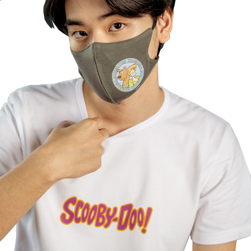 era-won เสื้อยืด T-SHIRT ลาย SCOOBY-DOO สี WHITE + MASK